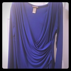 Long sleeve stretch blouse